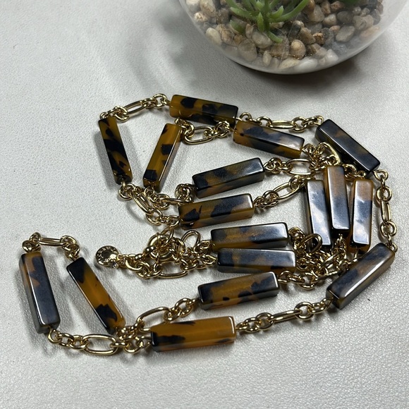 J. Crew faux tortoise shell station necklace - Picture 5 of 5